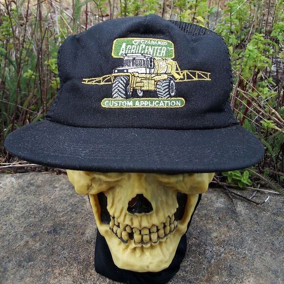 Deadstock Vintage Cyanamid Agricenter Custom Applicator Snap Back Trucker Hat - Picture 1 of 7